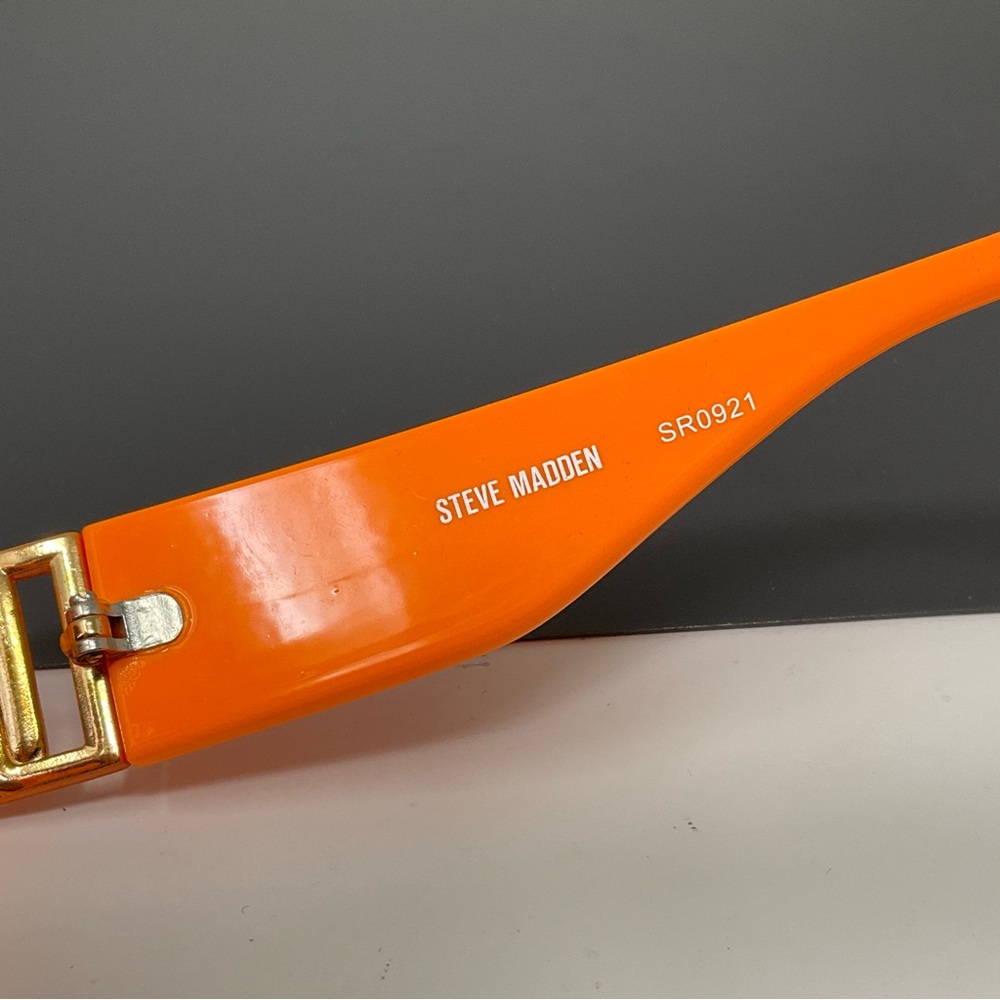 Steve Madden Orange Rectangular Sunglasses - image 3